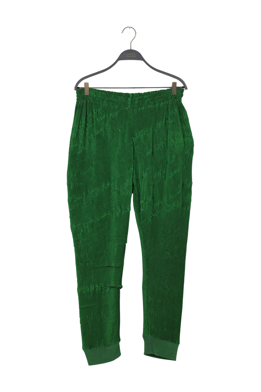 PreLoved Ania - Creased pleat pant - M CHROME GREEN M 1 - Rabens Saloner - DK