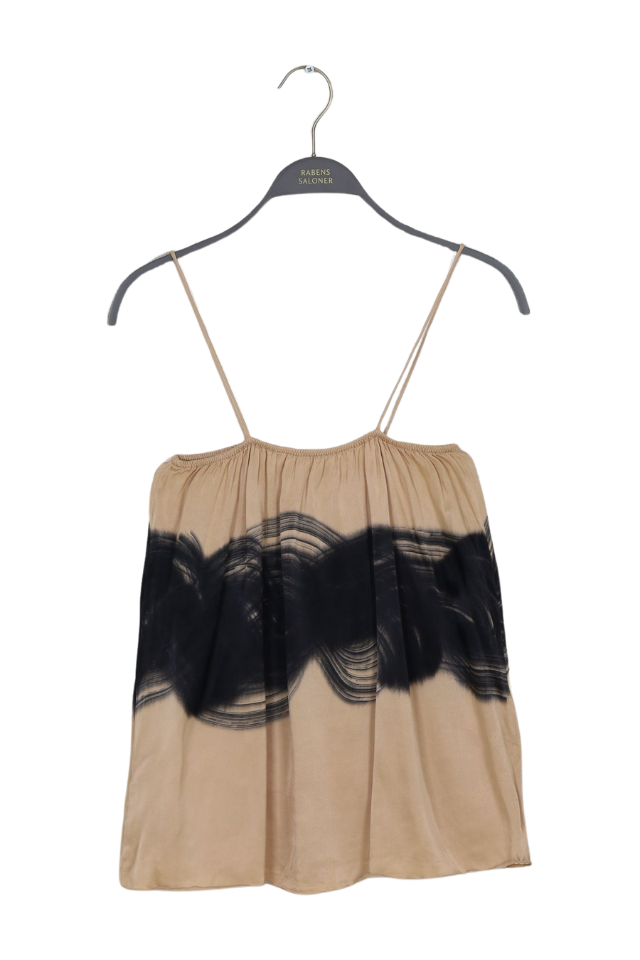 PreLoved Magny - Swirl string elastic camisole - S Black sculp combo S 1 - Rabens Saloner - DK