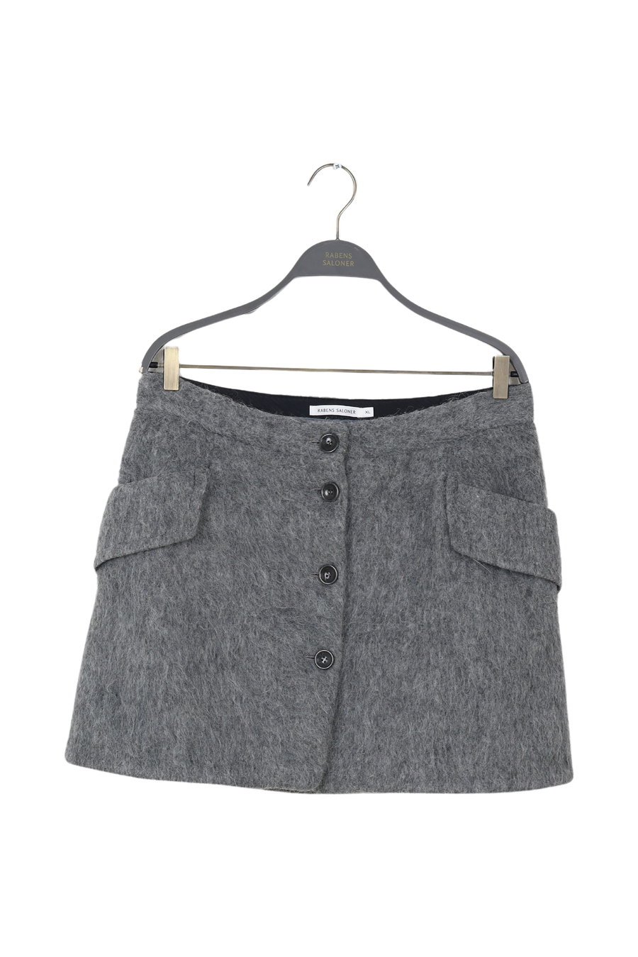 PreLoved Olympia - Fuzzy skirt I Grey melange - XL