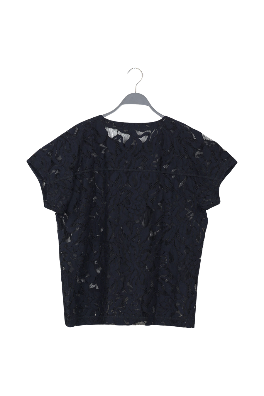 PreLoved Enia - Orchid lace oversize t-shirt I Black - L/XL