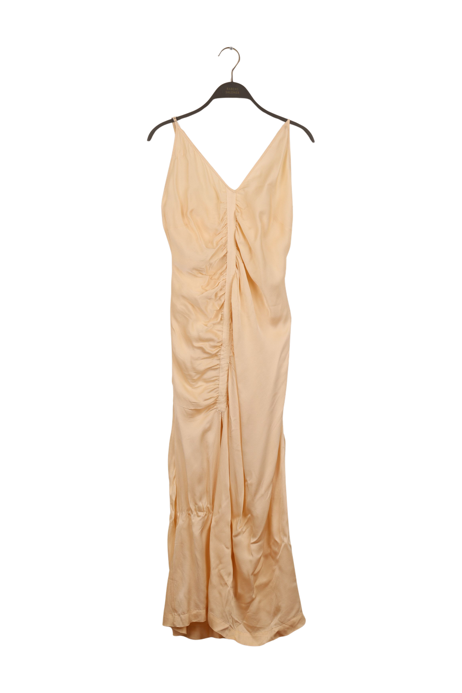 PreLoved Maidie - Solid hammered string dress - L CHALK L 1 - Rabens Saloner - DK
