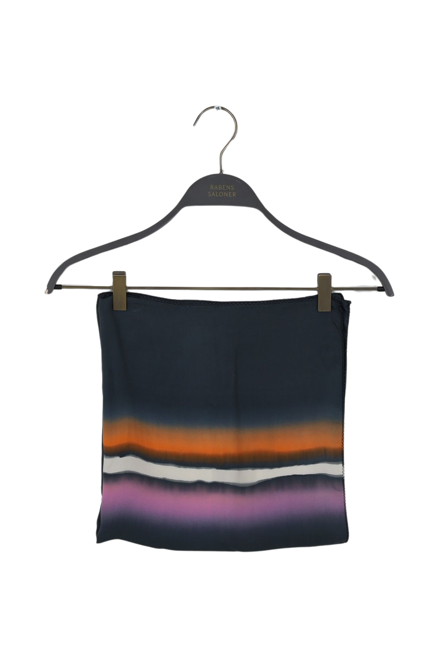 PreLoved Lydi - Tramline scarf 65X65 - O/S Black combo O/S 1 - Rabens Saloner - DK
