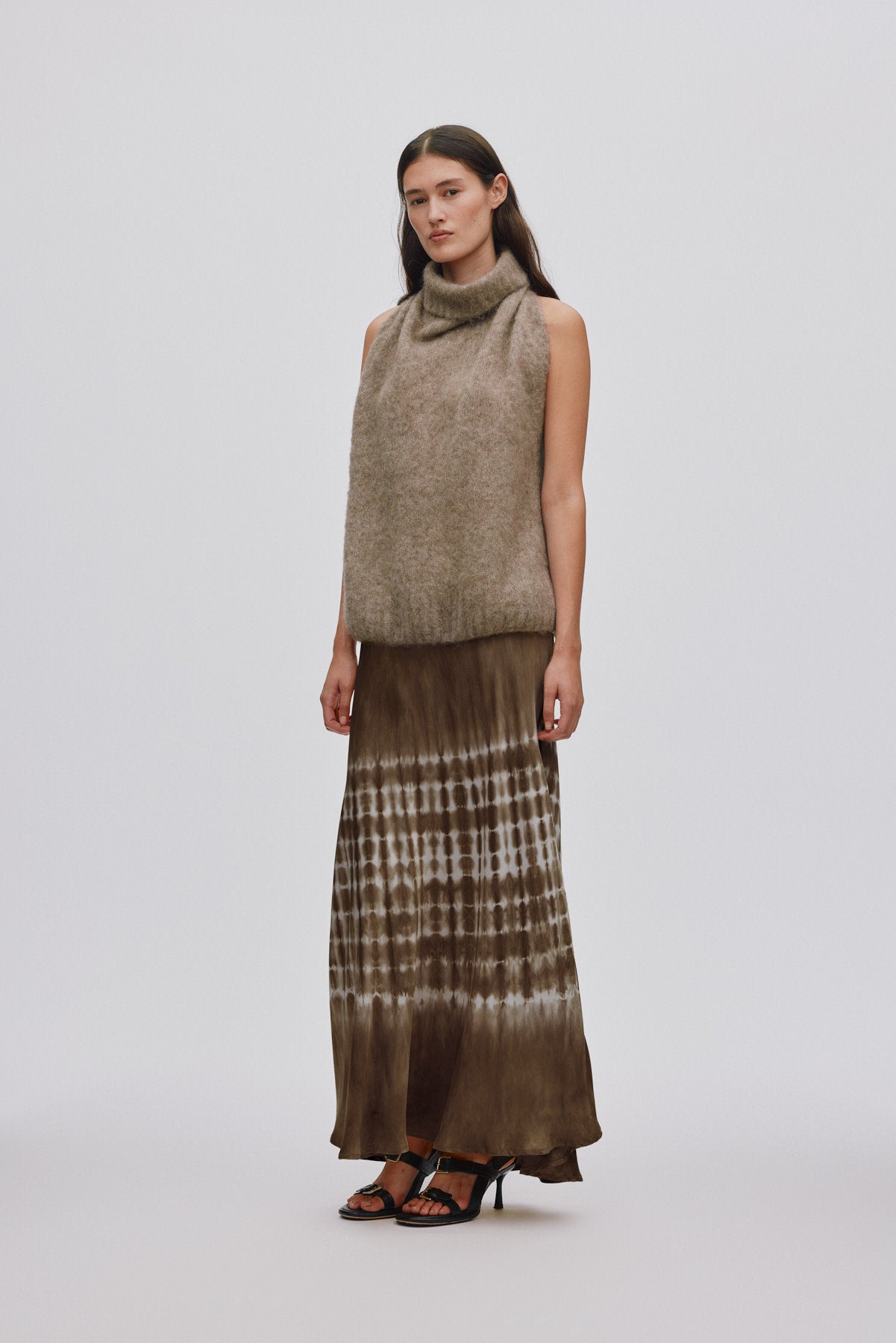 Willie - Frequency A-line skirt I Dry mocca combo 3 - Rabens Saloner - DK
