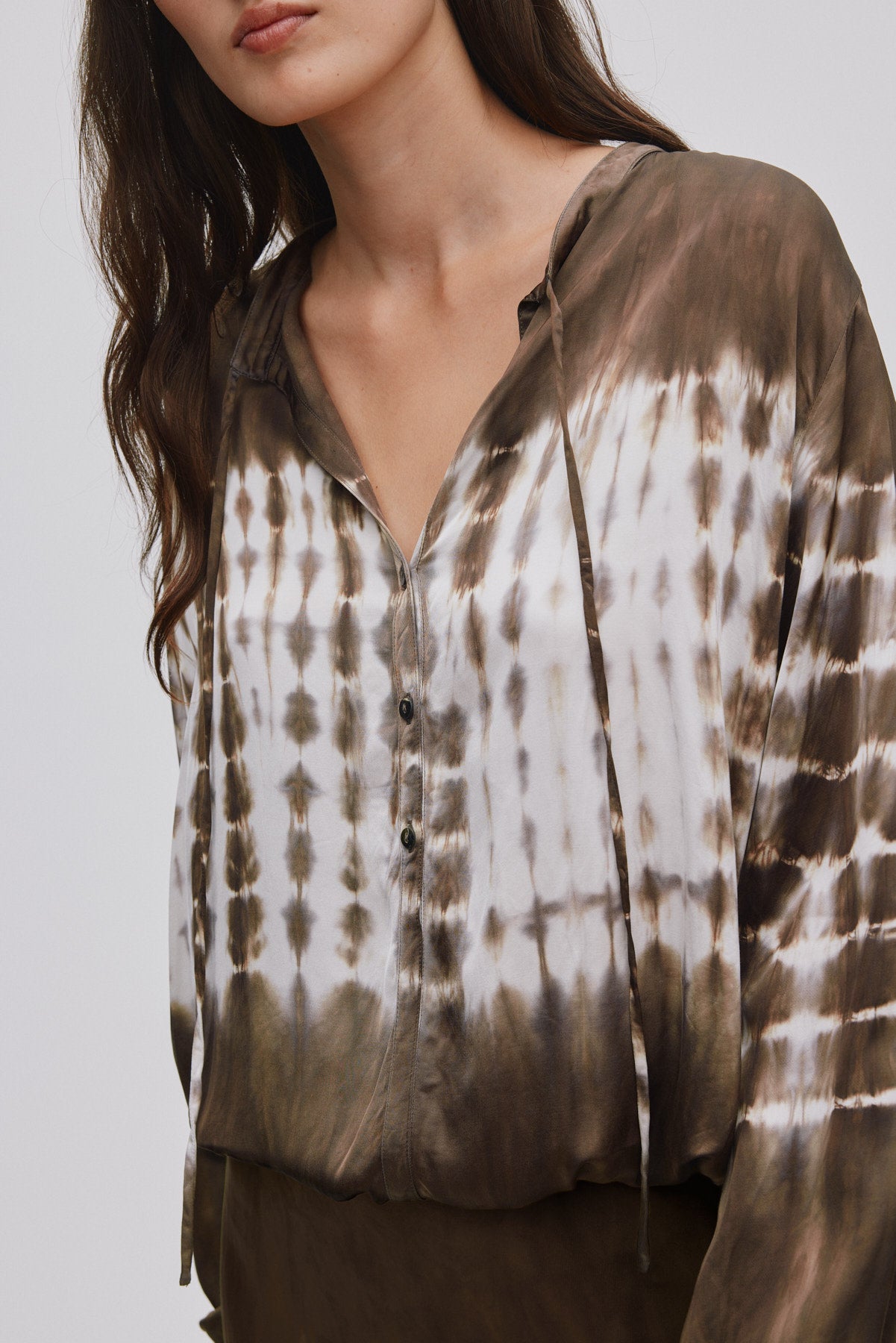 Ira - Frequency tie shirt I Dry mocca combo 4 - Rabens Saloner - DK