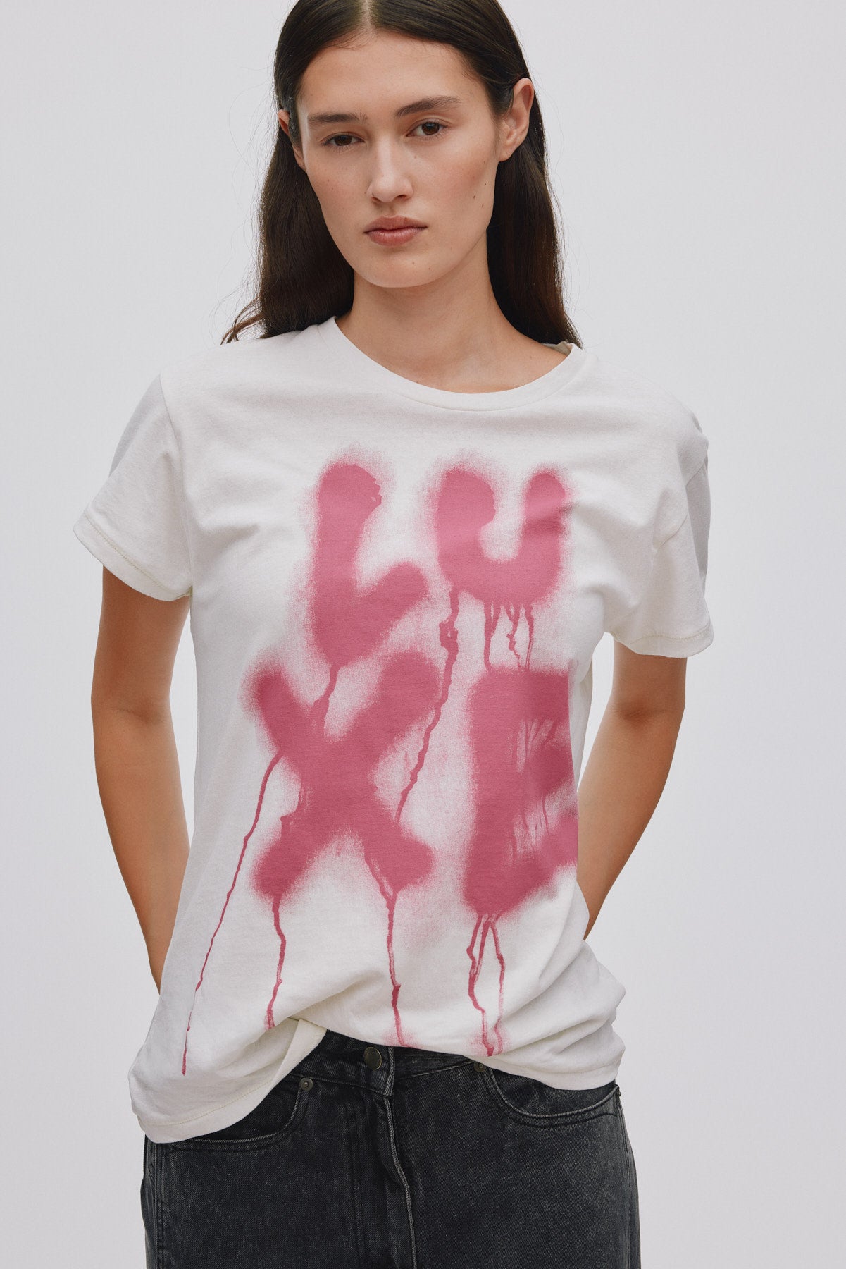 Ambla - Luxe t-shirt I Pink Pink XS 1 - Rabens Saloner - DK