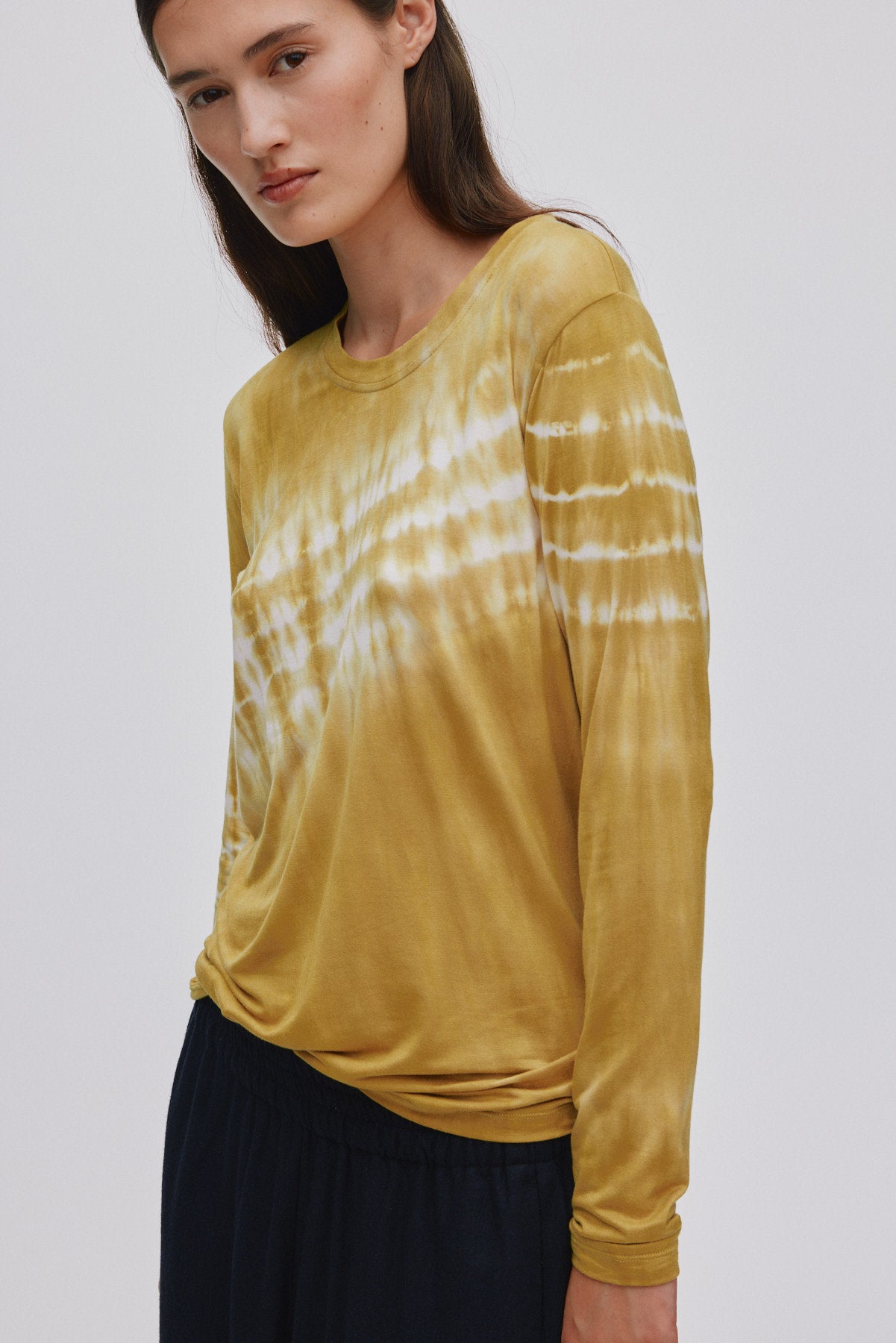 Xenia - Frequency long sleeve t-shirt I Golden combo Golden combo XS 5 - Rabens Saloner - DK