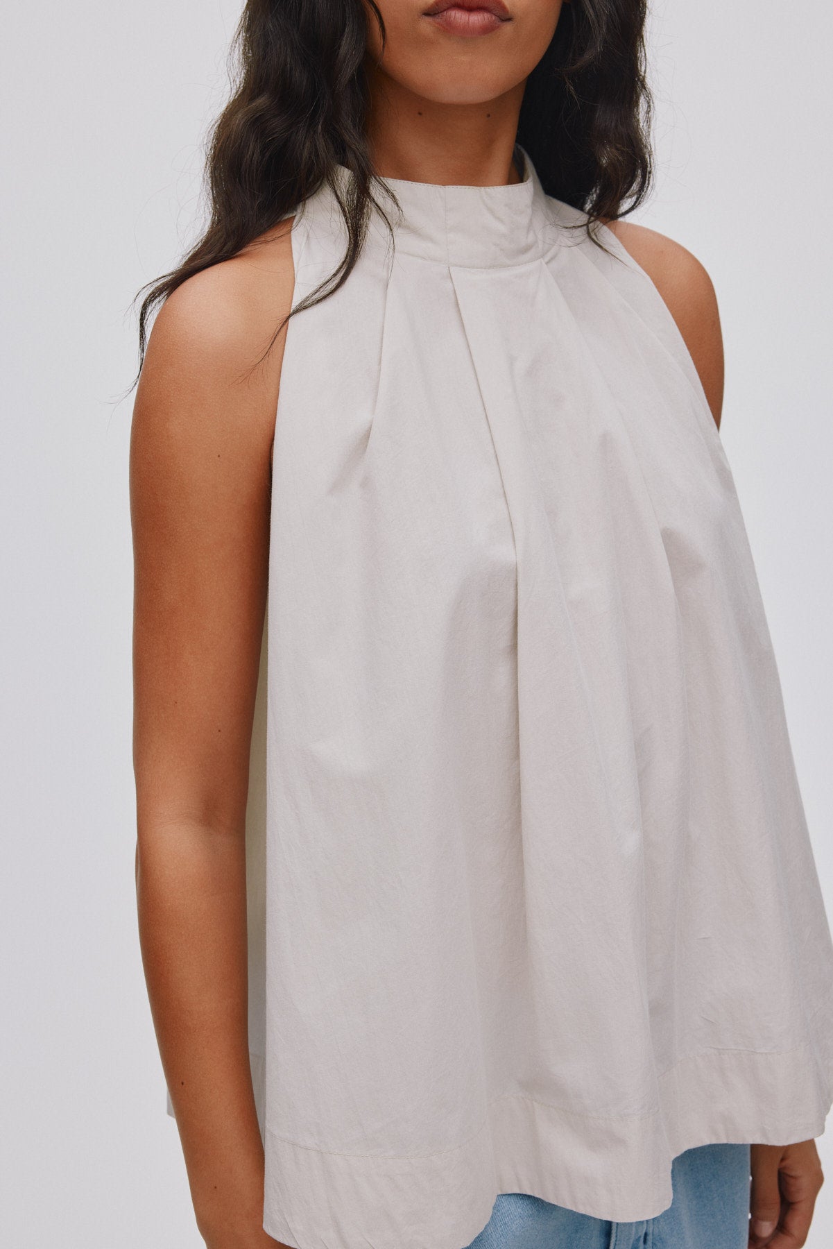 Annia - Poplin full top I Faded black 5 - Rabens Saloner - DK