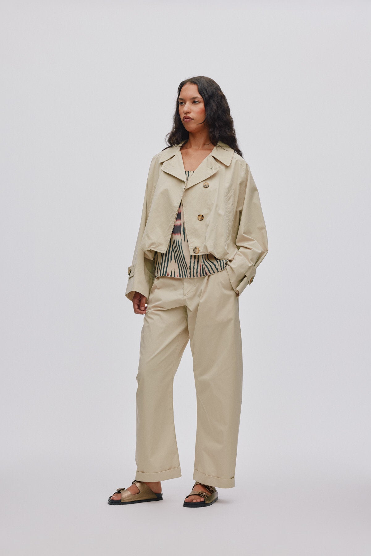 Tilla - Light fusion jacket I Sand 1 - Rabens Saloner - DK