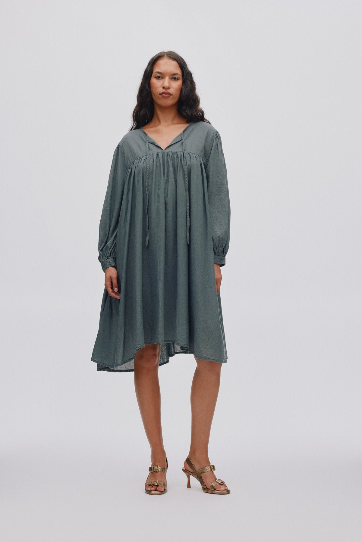 Elda - Cotton full sleeve dress I Macadan 1 - Rabens Saloner - DK