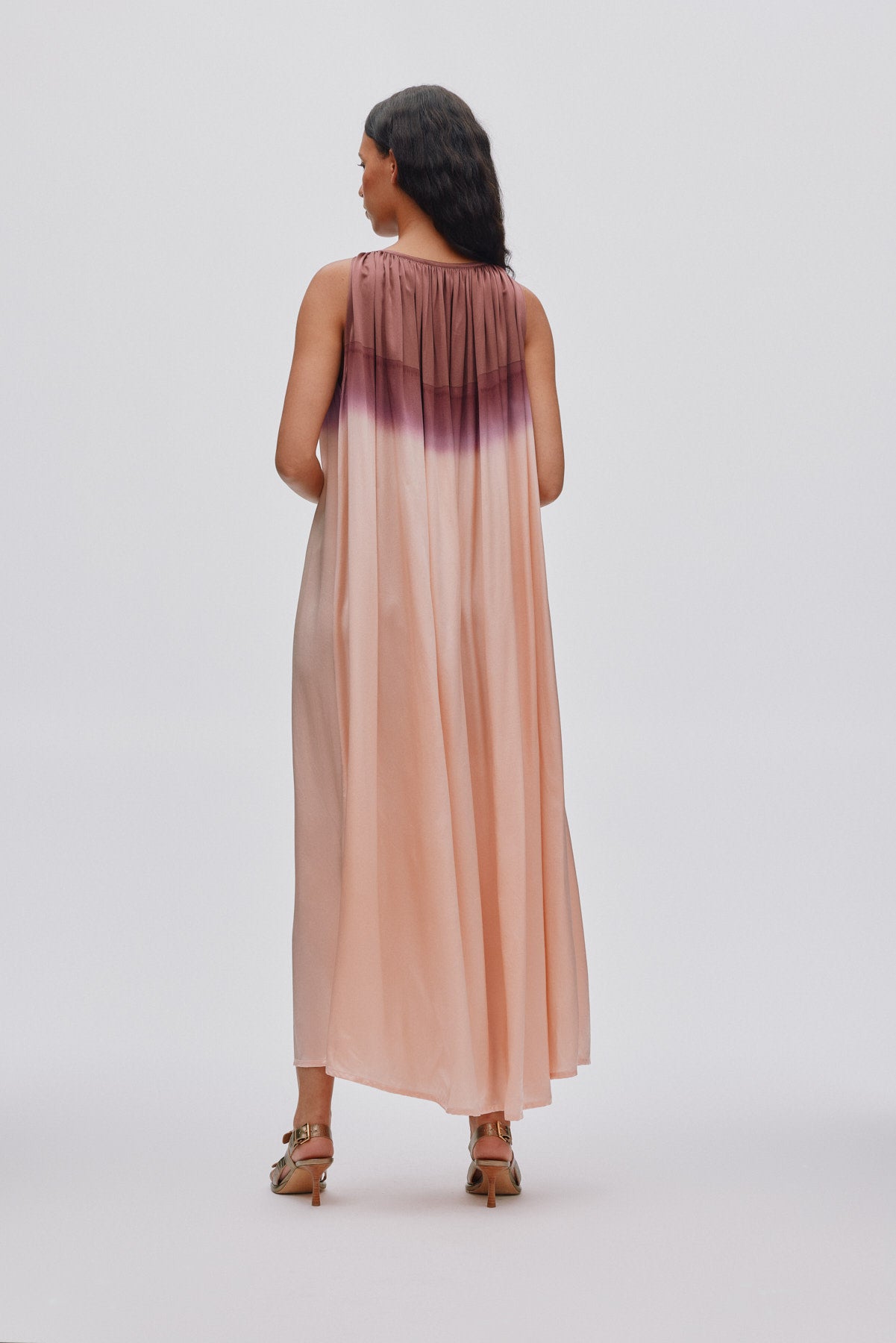 Sabah - Horizon gathered halter dress I Blush combo 2 - Rabens Saloner - DK