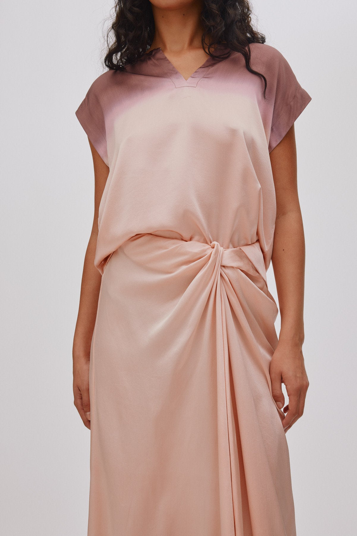 Rojin - Horizon drape front skirt I Blush combo 2 - Rabens Saloner - DK
