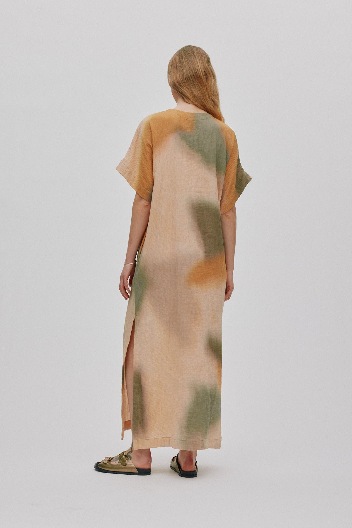 Inza - Water colour column dress I Dessert combo 4 - Rabens Saloner - DK