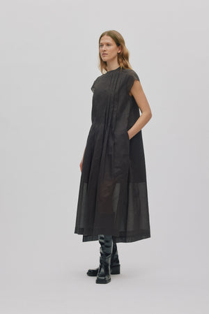 Taya - Multi layer long dress I Liquorice Liquorice XS 2 - Rabens Saloner - DK