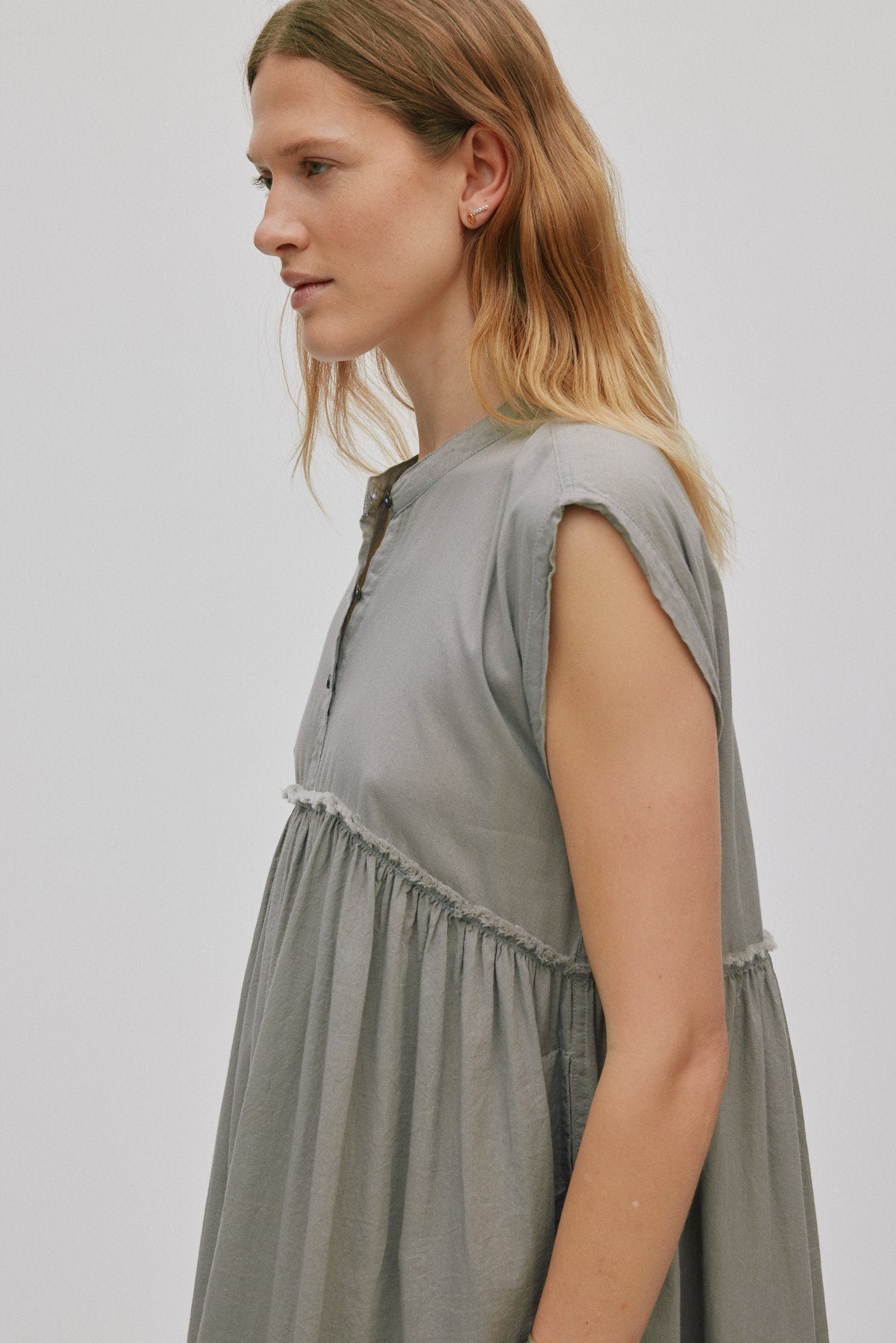 Devina - Cotton dress I Cement 7 - Rabens Saloner - DK