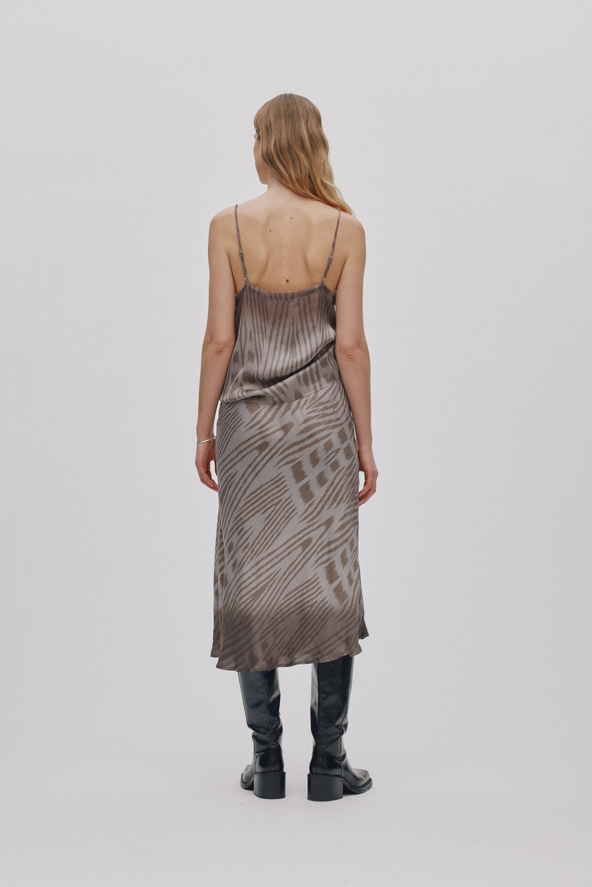 Glæde - Ombre ikat camisole top I Asphalt combo 3 - Rabens Saloner - DK