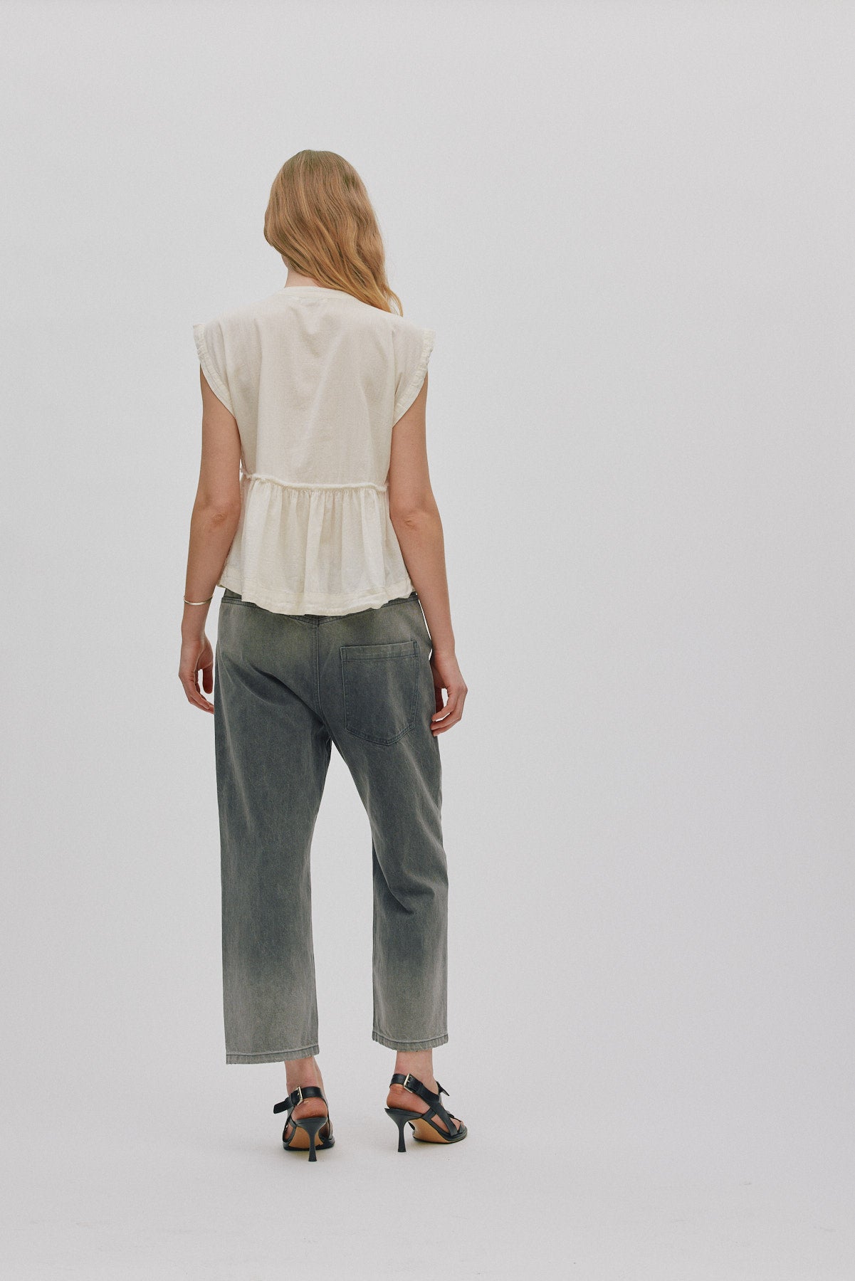 Deona - Cotton blouse I Bone 4 - Rabens Saloner - DK