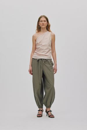 Mirha - Papery one shoulder top I Powder Powder XS 1 - Rabens Saloner - DK