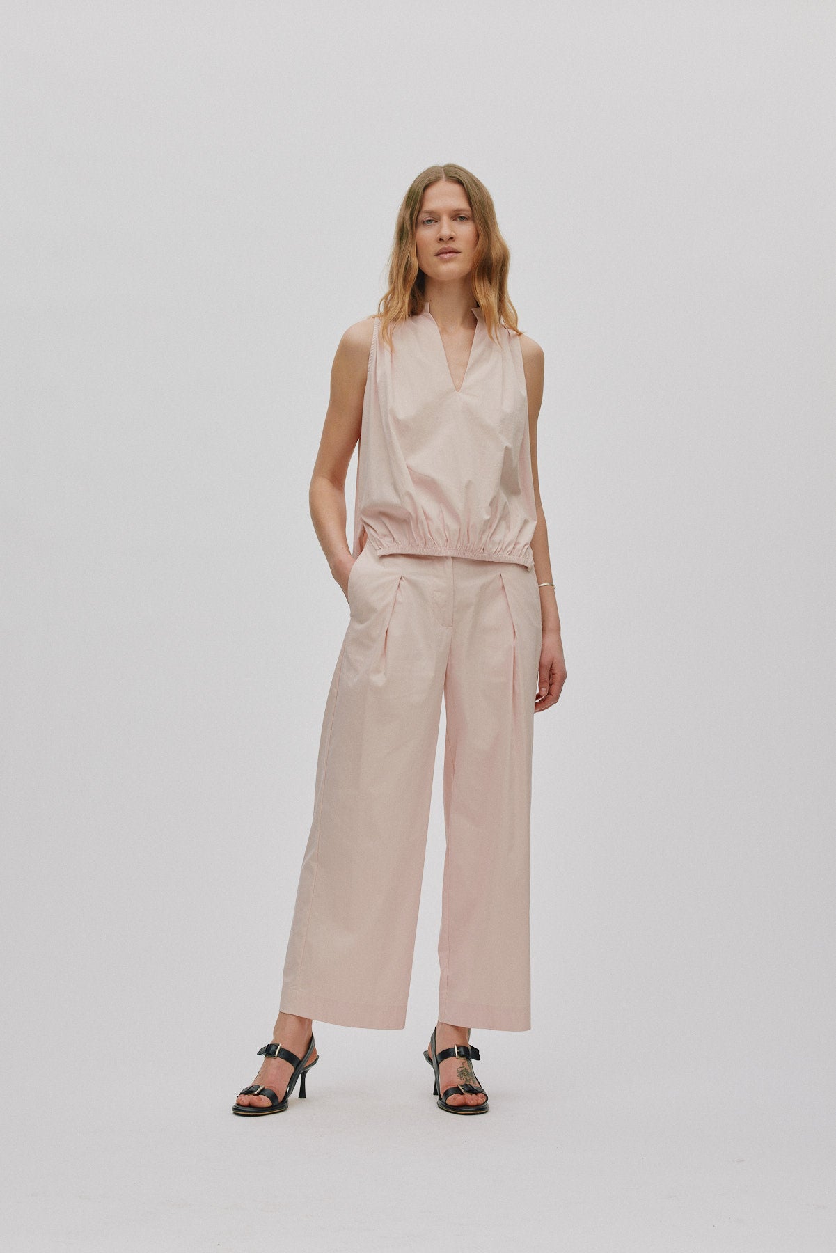 Enel - Papery parallel pants I Powder 1 - Rabens Saloner - DK
