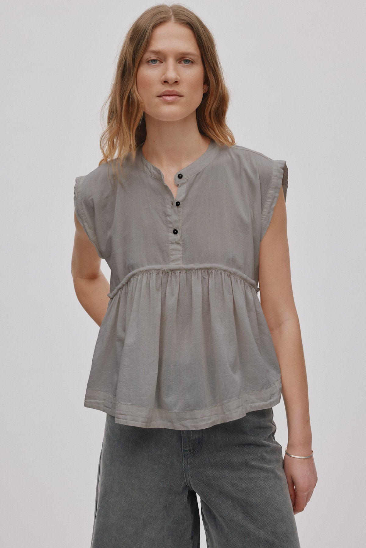Deona - Cotton blouse I Black 4 - Rabens Saloner - DK