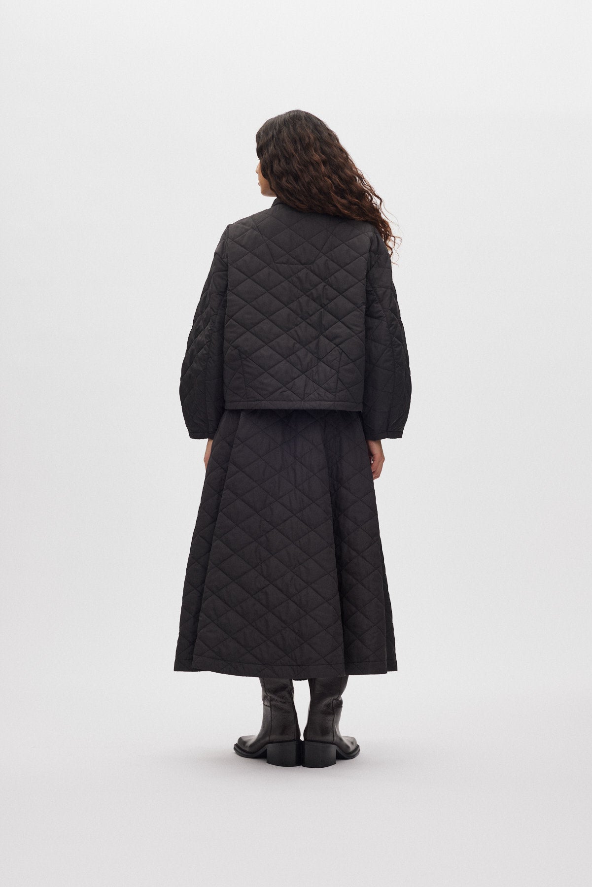 Rhea - Tech quilt jacket I Black 4 - Rabens Saloner - DK