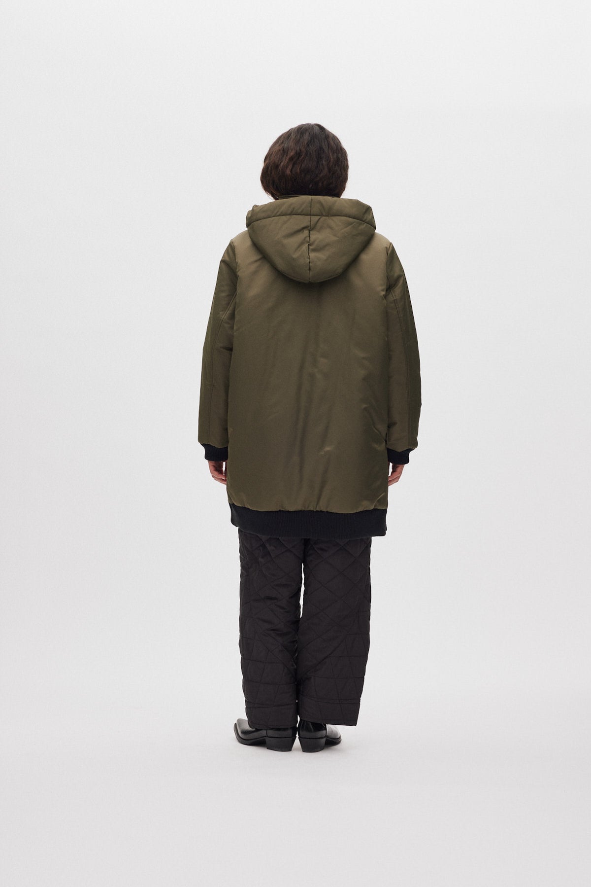 Siif - Padded tech coat I Olive night 3 - Rabens Saloner - DK