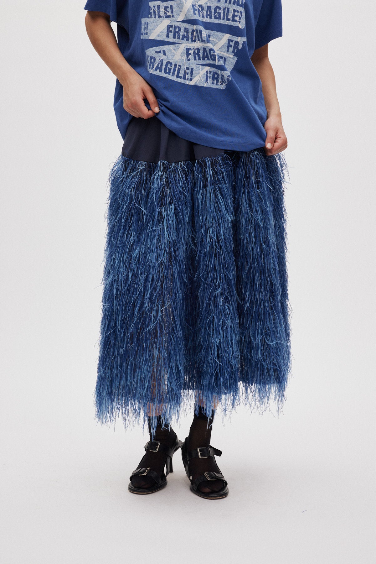 Magna - Plume combo full skirt I PRE-ORDER I Navy 2 - Rabens Saloner - DK