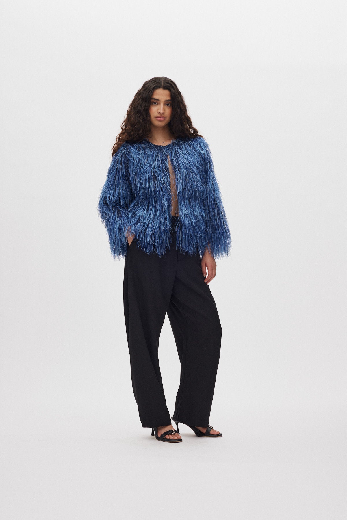 Safi- Plume blouse I PRE-ORDER I Navy 2 - Rabens Saloner - DK
