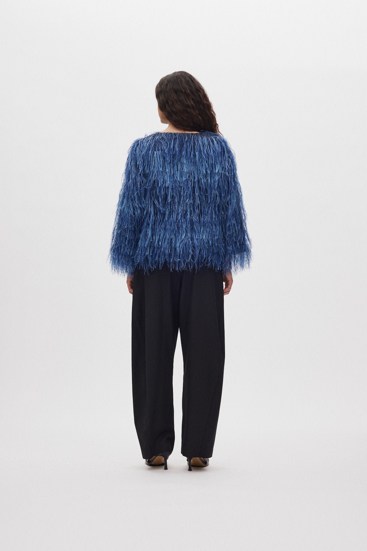 Safi- Plume blouse I PRE-ORDER I Navy 4 - Rabens Saloner - DK