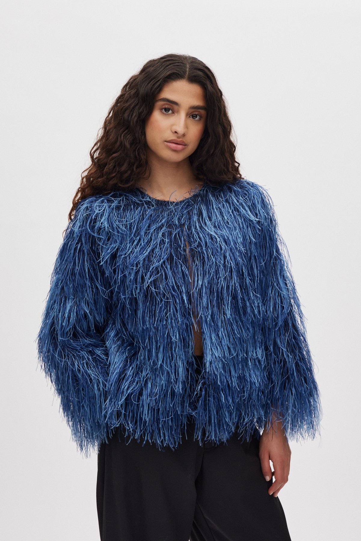 Safi- Plume blouse I PRE-ORDER I Navy 3 - Rabens Saloner - DK