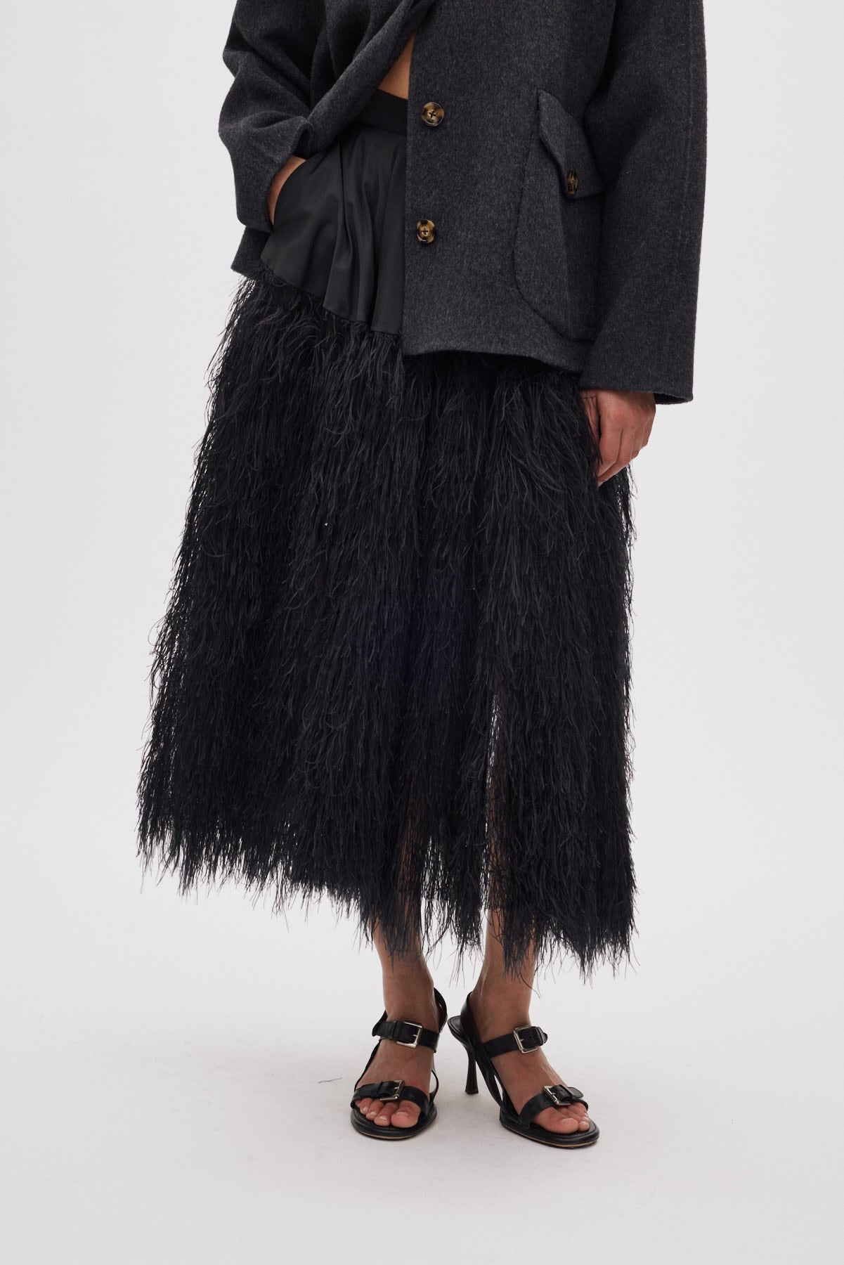 Magna - Plume combo full skirt I PRE-ORDER I Black 5 - Rabens Saloner - DK
