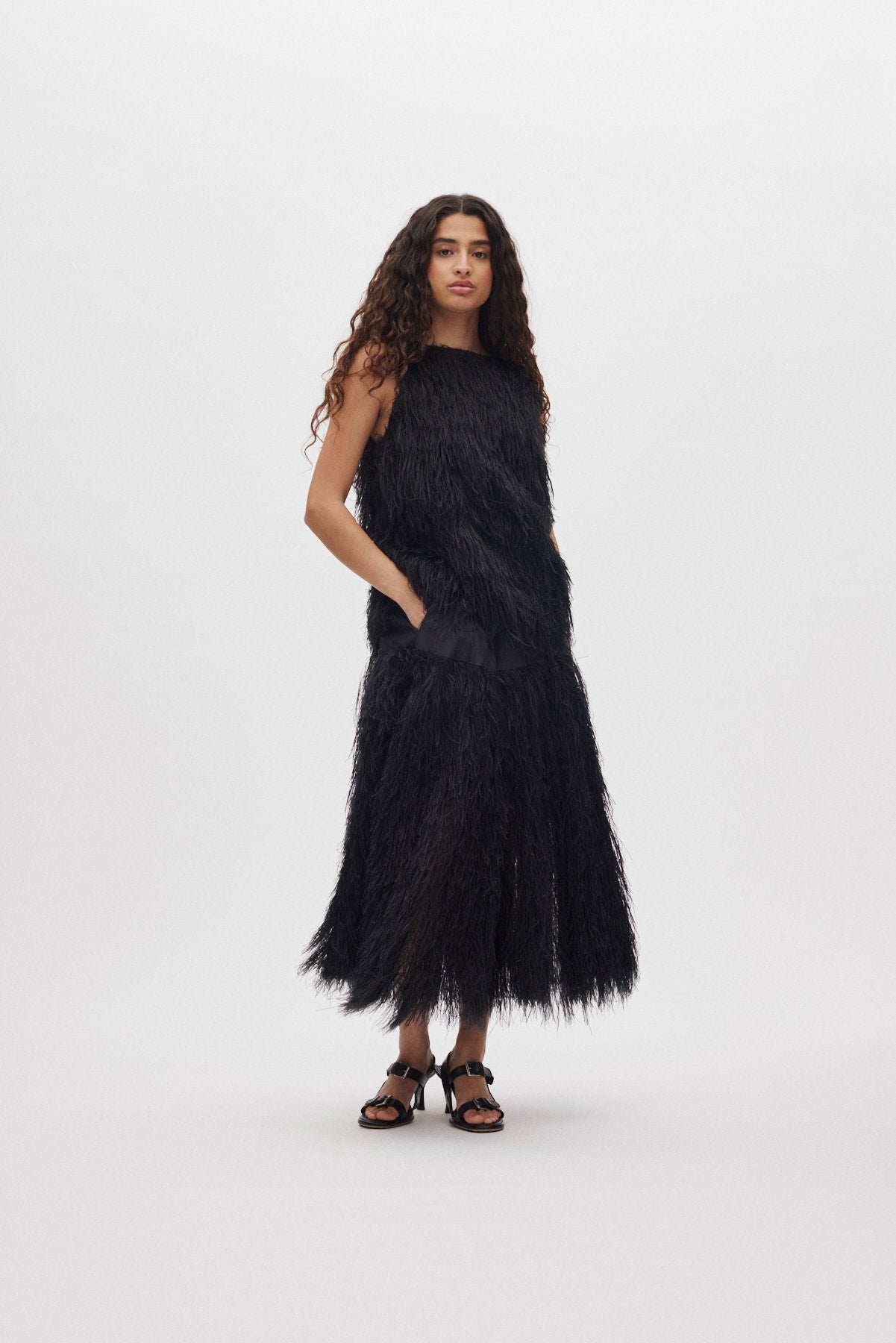 Magna - Plume combo full skirt I PRE-ORDER I Black 2 - Rabens Saloner - DK