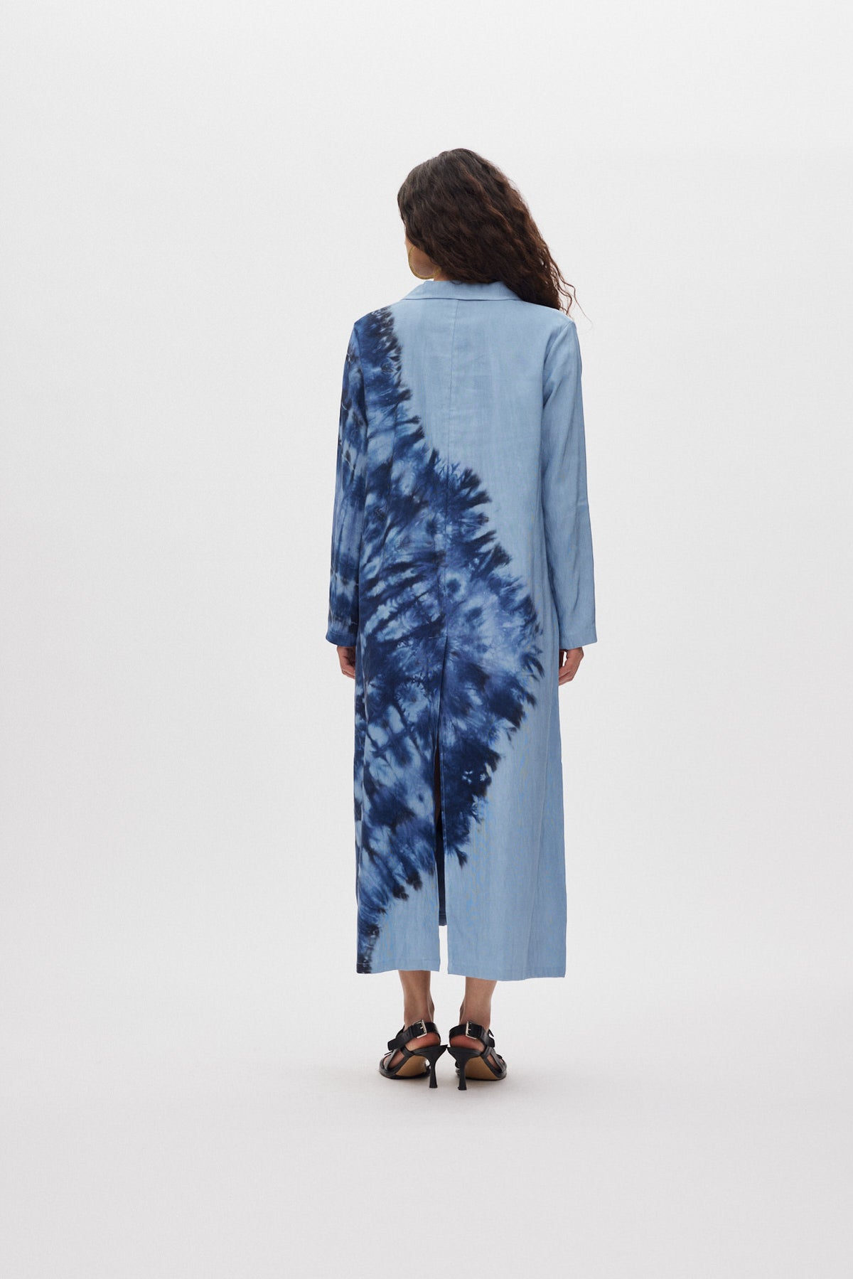 Celine - Lava long coat I Blue combo 3 - Rabens Saloner - DK