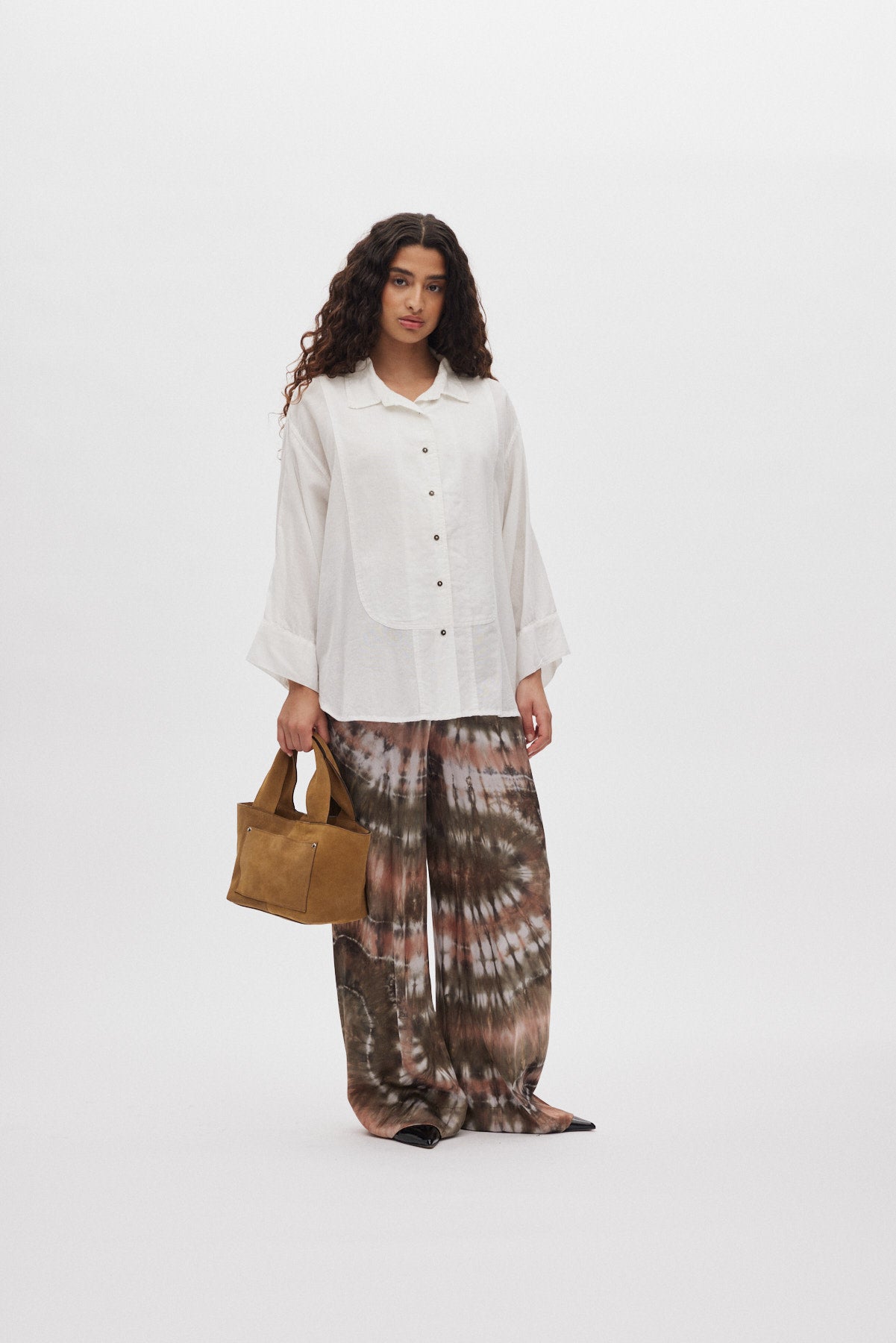 Chloe - Cotton shirt I White 2 - Rabens Saloner - DK