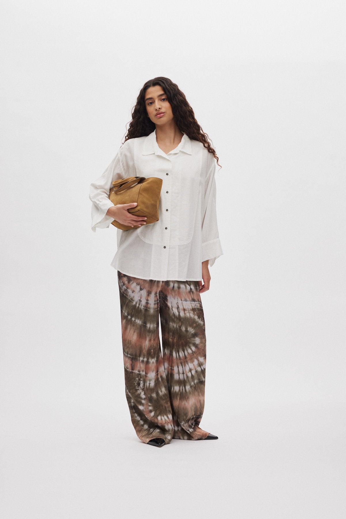 Chloe - Cotton shirt I White 4 - Rabens Saloner - DK