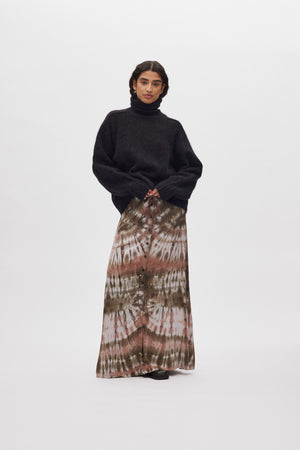 Mabeka - Fluffy knit funnel-neck sweater I Black Black XS/S 1 - Rabens Saloner - DK