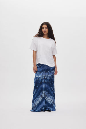 Henriette - Lava print button skirt I Blue combo Blue combo XS 1 - Rabens Saloner - DK