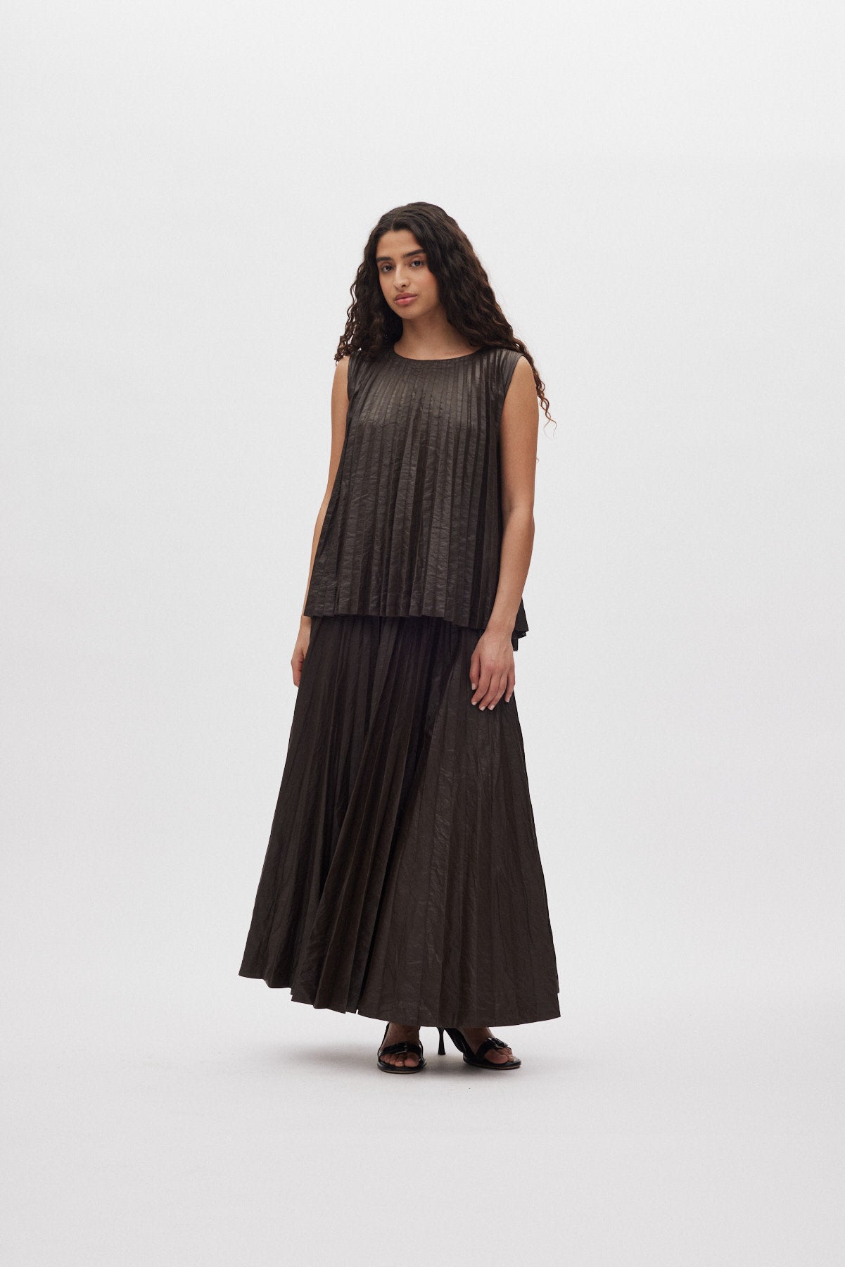 Simonia - Pleats skirt I French toast 1 - Rabens Saloner - DK