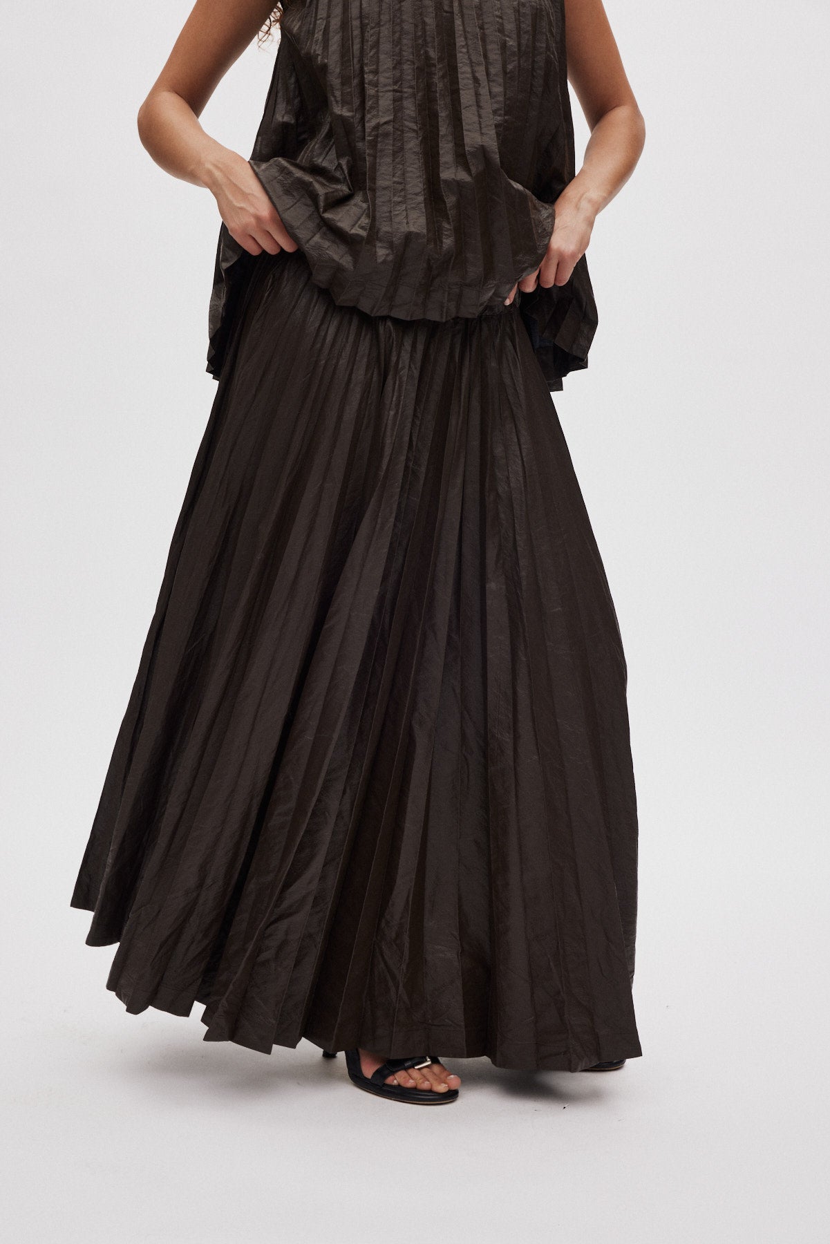 Simonia - Pleats skirt I French toast 2 - Rabens Saloner - DK