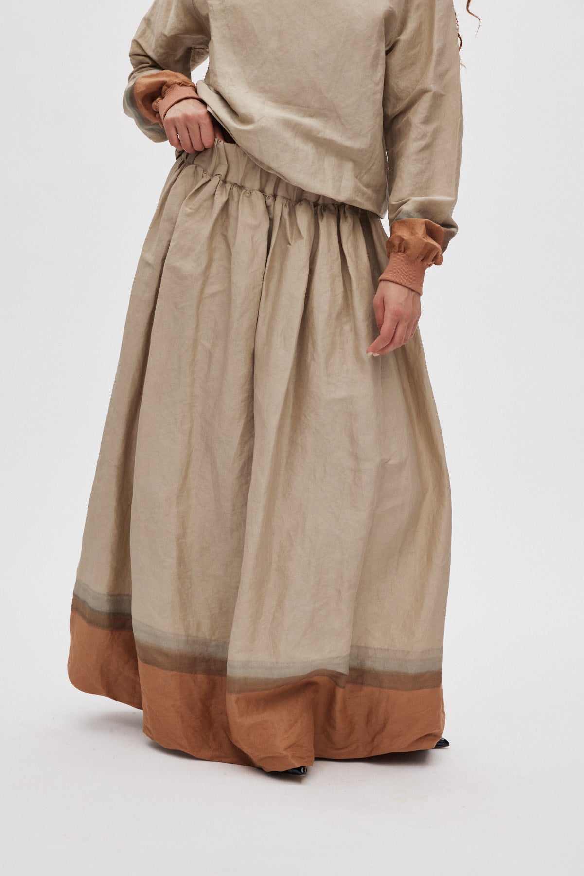 Almas - Horizon full skirt I Silver/rust 2 - Rabens Saloner - DK