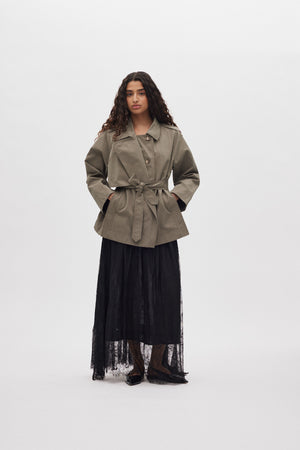 Monette - Laced multi layer skirt I Black Black XS 1 - Rabens Saloner - DK
