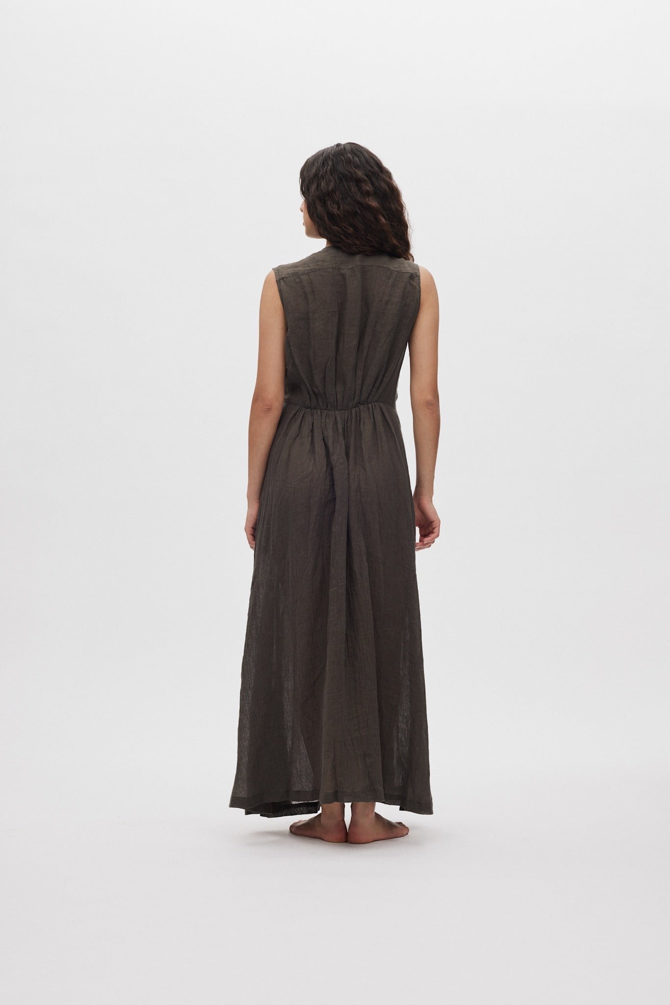 Kimber - Crinkled dress I Faded black 7 - Rabens Saloner - DK