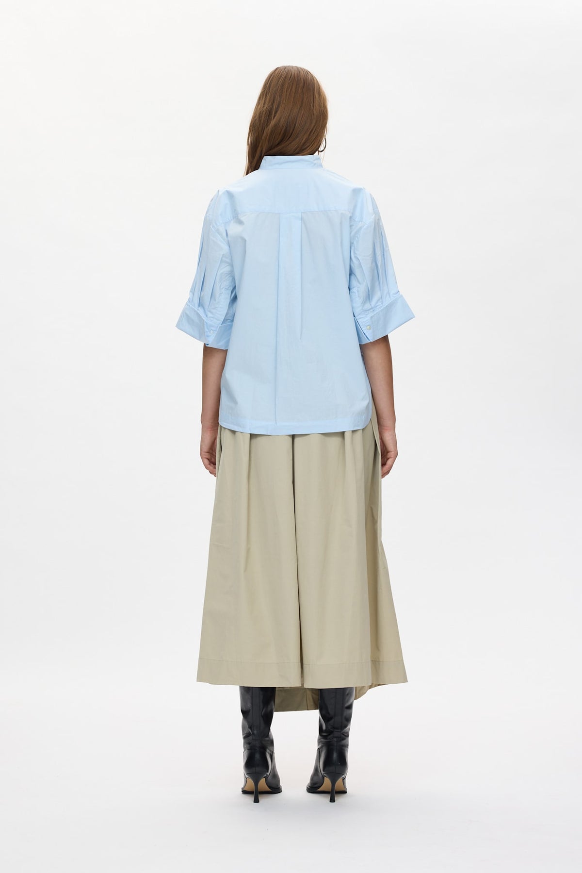 Seval - Poplin boxy shirt I Light blue 3 - Rabens Saloner - DK