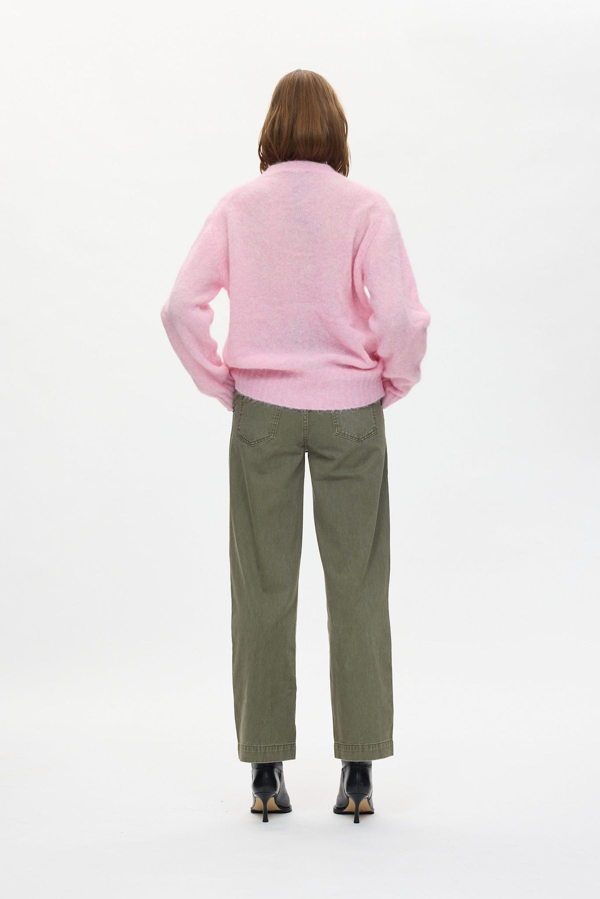 Divna - Superlight knit crew sweater I Rose 3 - Rabens Saloner - DK