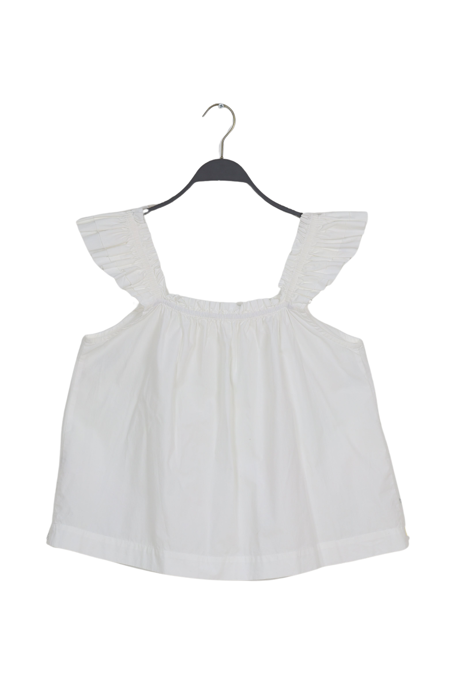 PreLoved Inis - Poplin frill top - M 2 - Rabens Saloner - DK