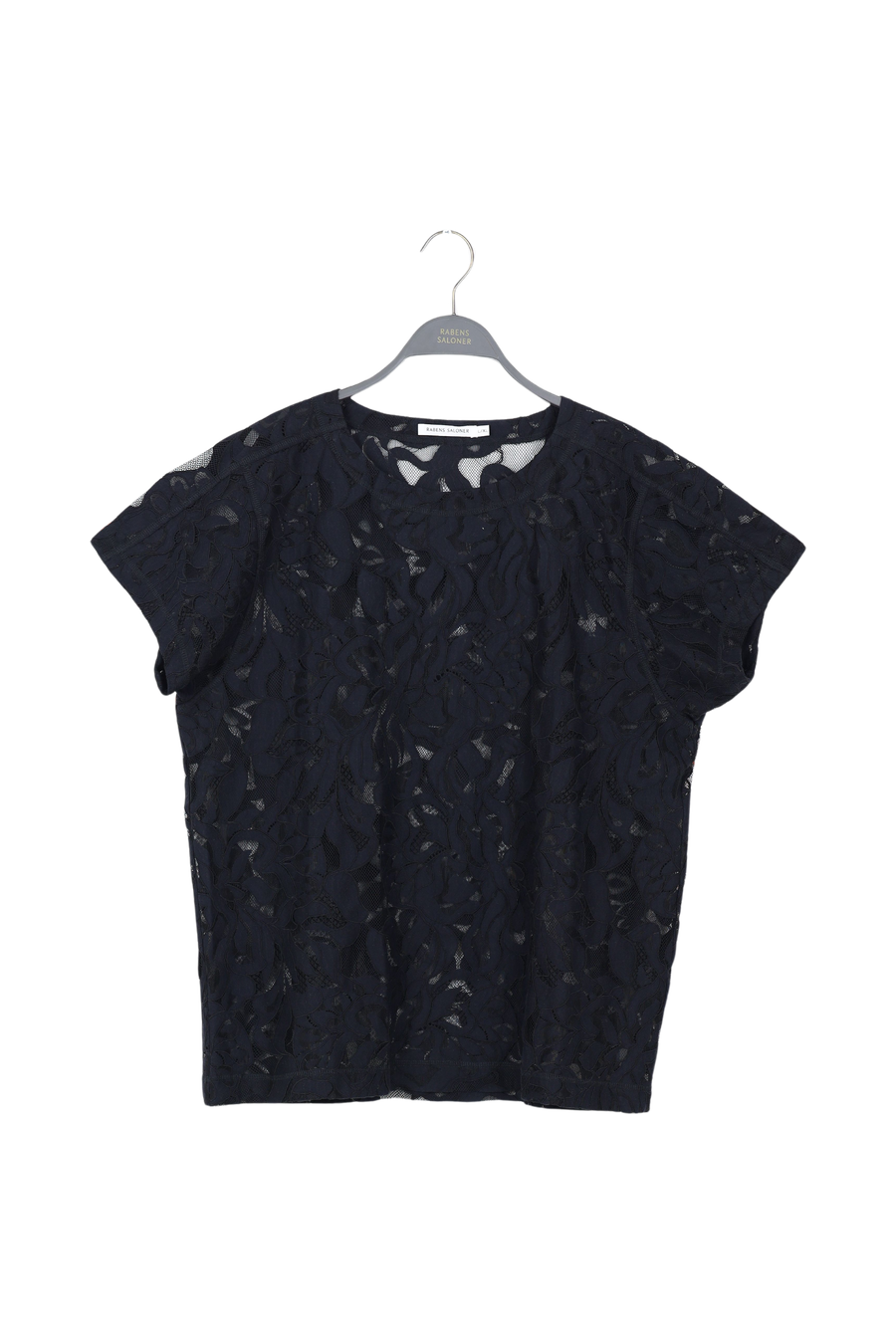 PreLoved Enia - Orchid lace oversize t-shirt I Black - L/XL