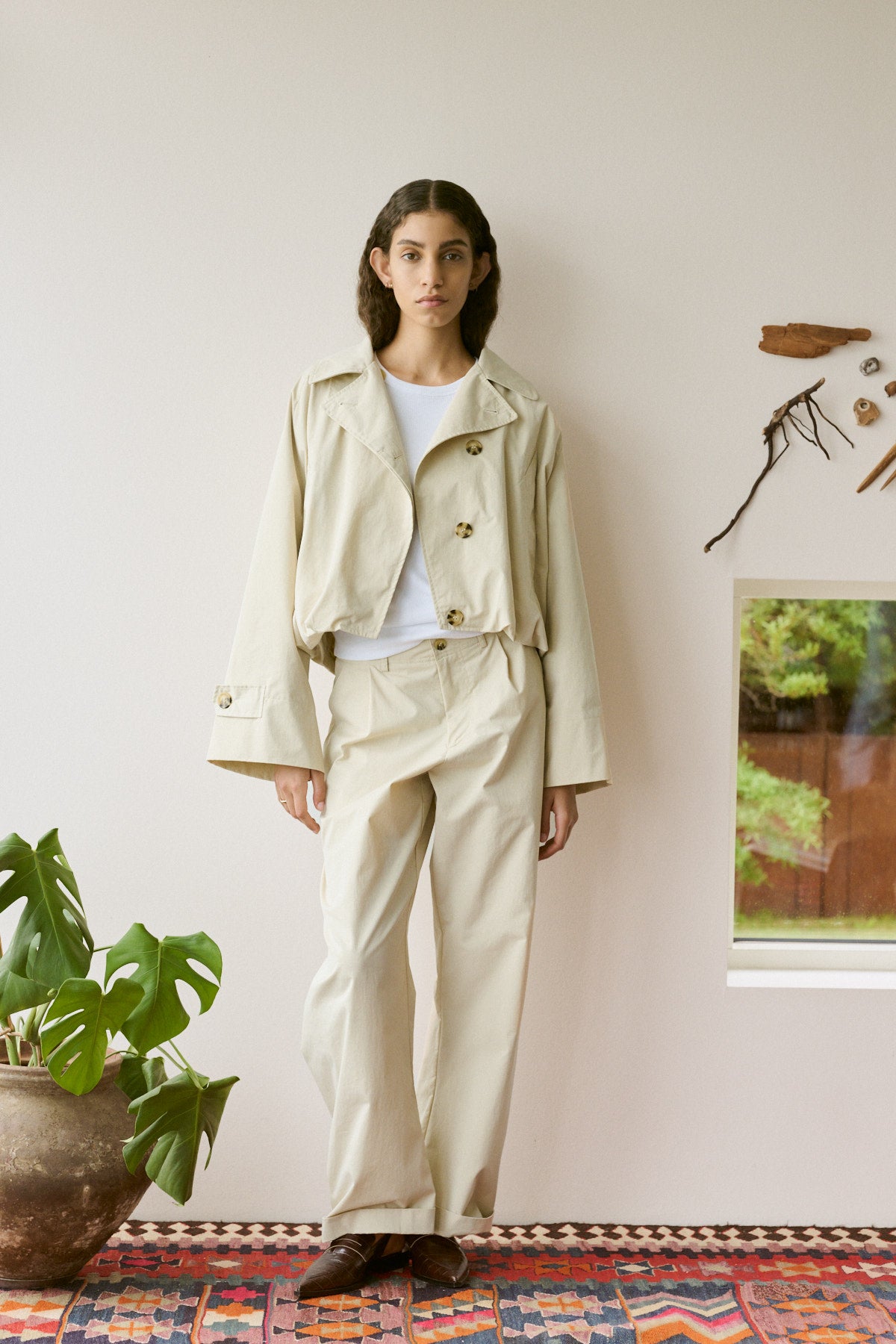 Tilla - Light fusion jacket I Sand 7 - Rabens Saloner - DK