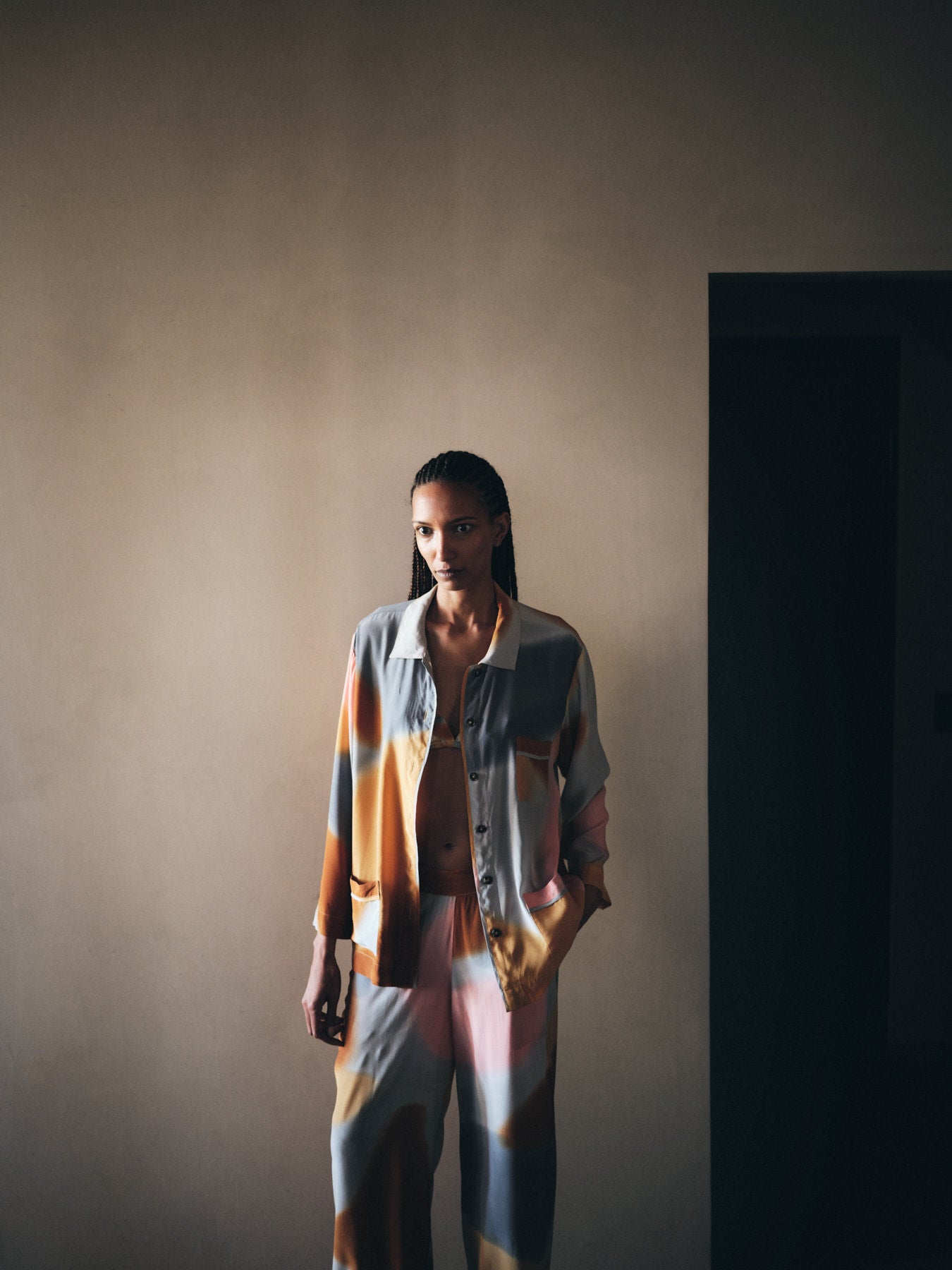 Anki - Water colour short jacket I Sunset combo 7 - Rabens Saloner - DK