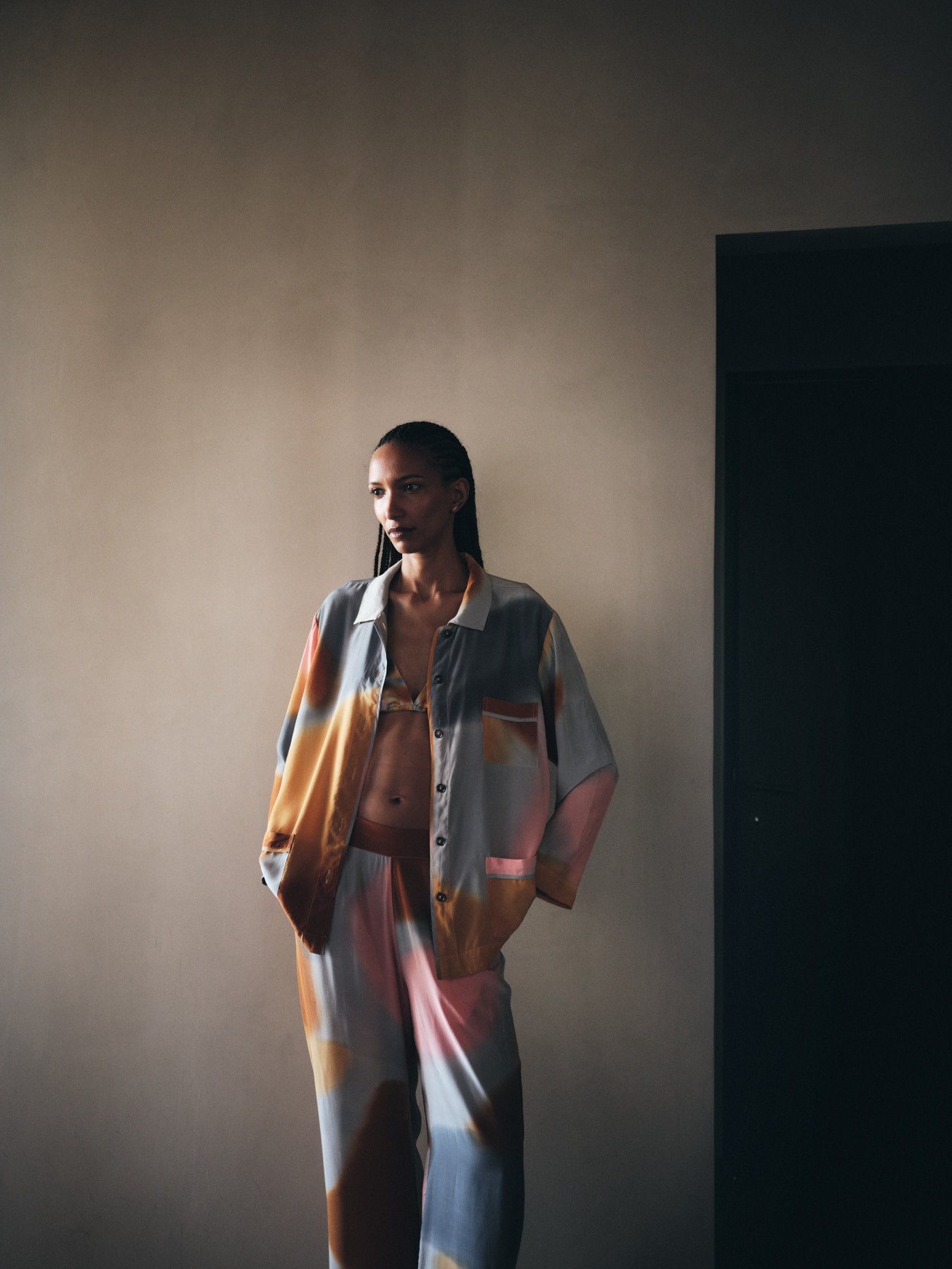 Anki - Water colour short jacket I Sunset combo 8 - Rabens Saloner - DK