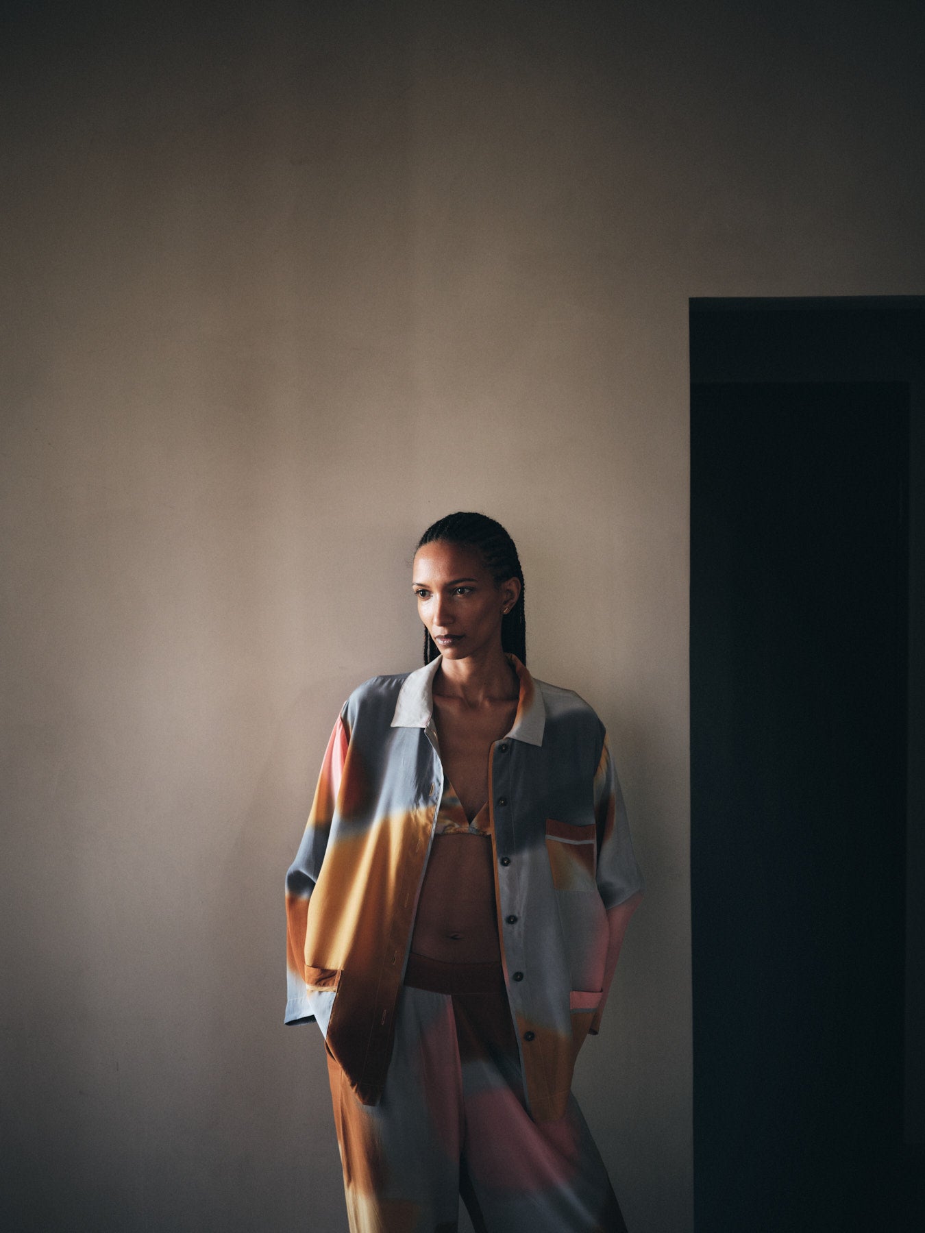 Anki - Water colour short jacket I Sunset combo 9 - Rabens Saloner - DK
