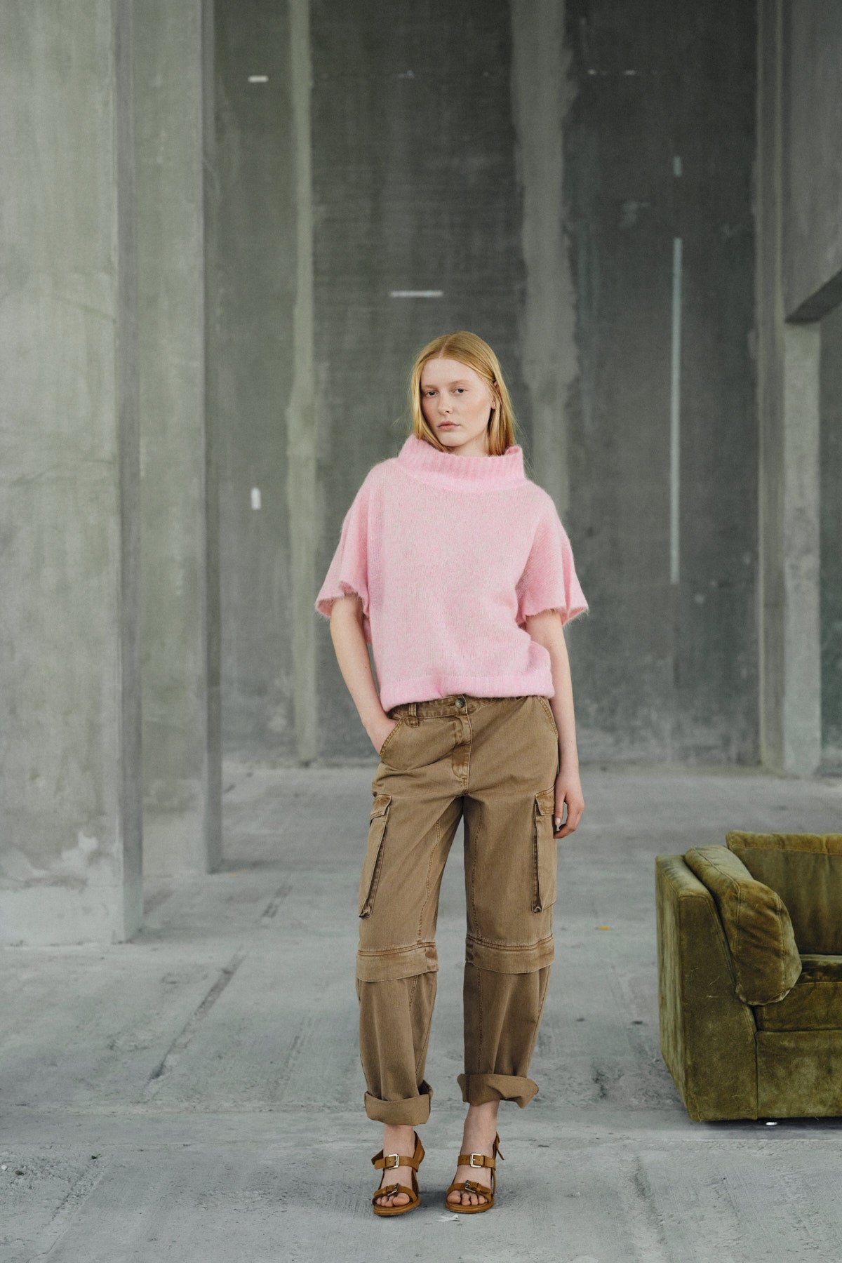 Frema - Canvas cargo pants I Washed tobacco 6 - Rabens Saloner - DK